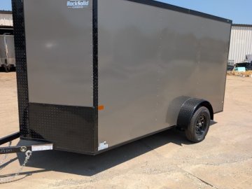 2027 ROCK SOLID CARGO 6 x 12 SINGLE 3.5K AXLE CARGO TRAILER W/ BLACKOUT