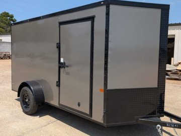 2027 ROCK SOLID CARGO 6 x 12 SINGLE 3.5K AXLE CARGO TRAILER W/ BLACKOUT