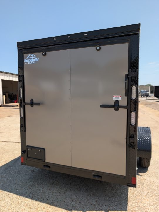 2027 ROCK SOLID CARGO 6 x 12 SINGLE 3.5K AXLE CARGO TRAILER W/ BLACKOUT
