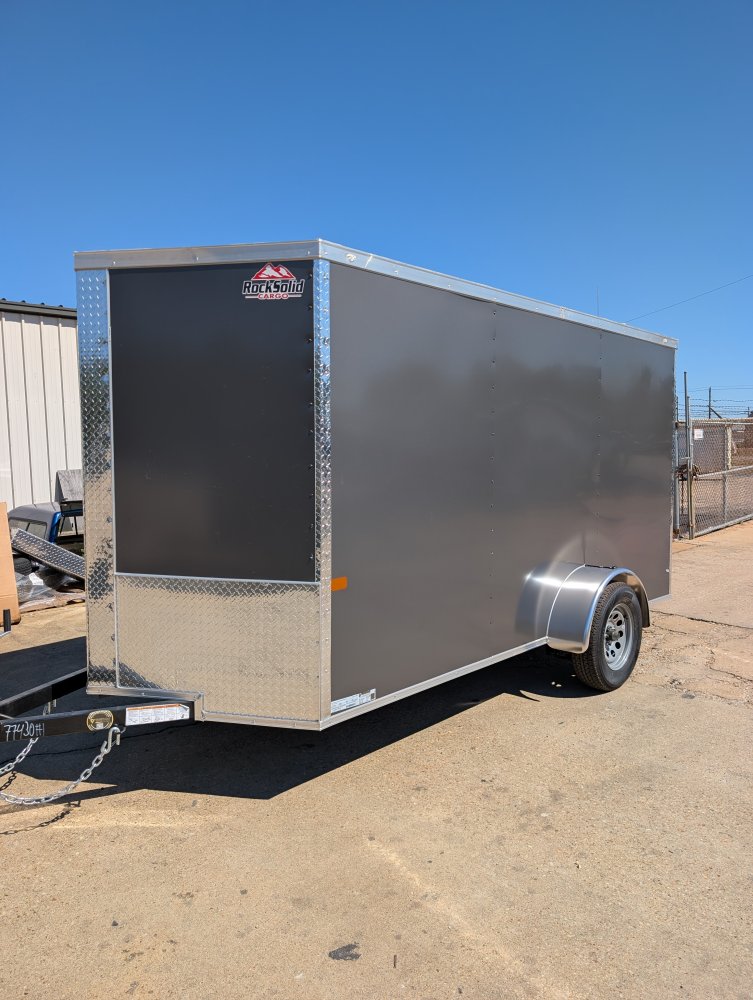 2027 ROCK SOLID CARGO 6 x 12 SINGLE 3.5K AXLE CARGO TRAILER W/ BLACKOUT