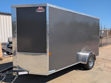 2027 ROCK SOLID CARGO 6 x 12 SINGLE 3.5K AXLE CARGO TRAILER W/ BLACKOUT