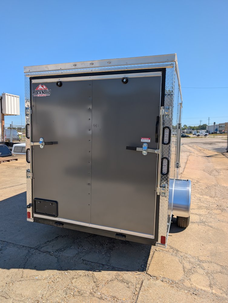 2027 ROCK SOLID CARGO 6 x 12 SINGLE 3.5K AXLE CARGO TRAILER W/ BLACKOUT