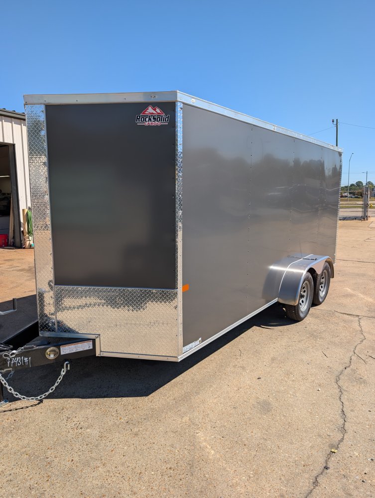 2027 ROCK SOLID CARGO 7 x 16 Tandem 3.5K Axle Cargo Trailer - FREEE UPGRADES