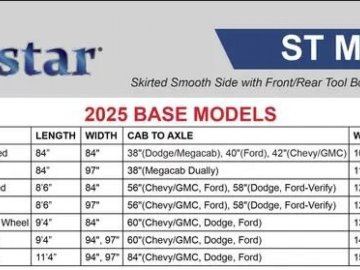 Norstar Model ST0948460 FITS CAB & CHASSIS SINGLE WHEEL 9'4" FRAME