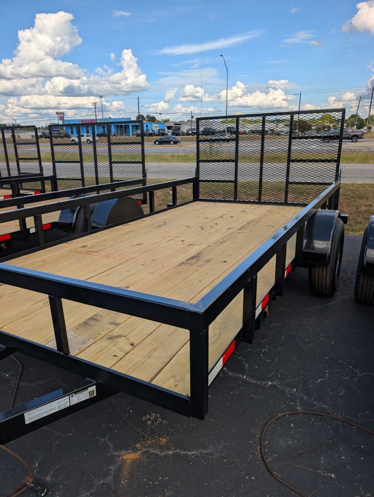 2026 Next Gen 7X14 Single 5.2k Axle Utility Trailer Tube Top Rail