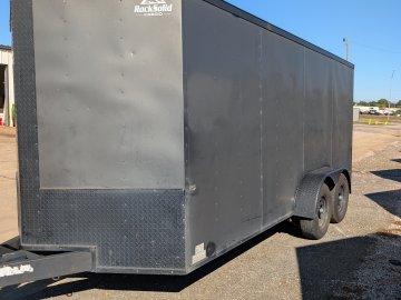 *CONSIGNMENT* USED ROCK SOLID CARGO 7X16 TANDEM 5.2K AXLE CARGO TRAILER HEAVY DUTY