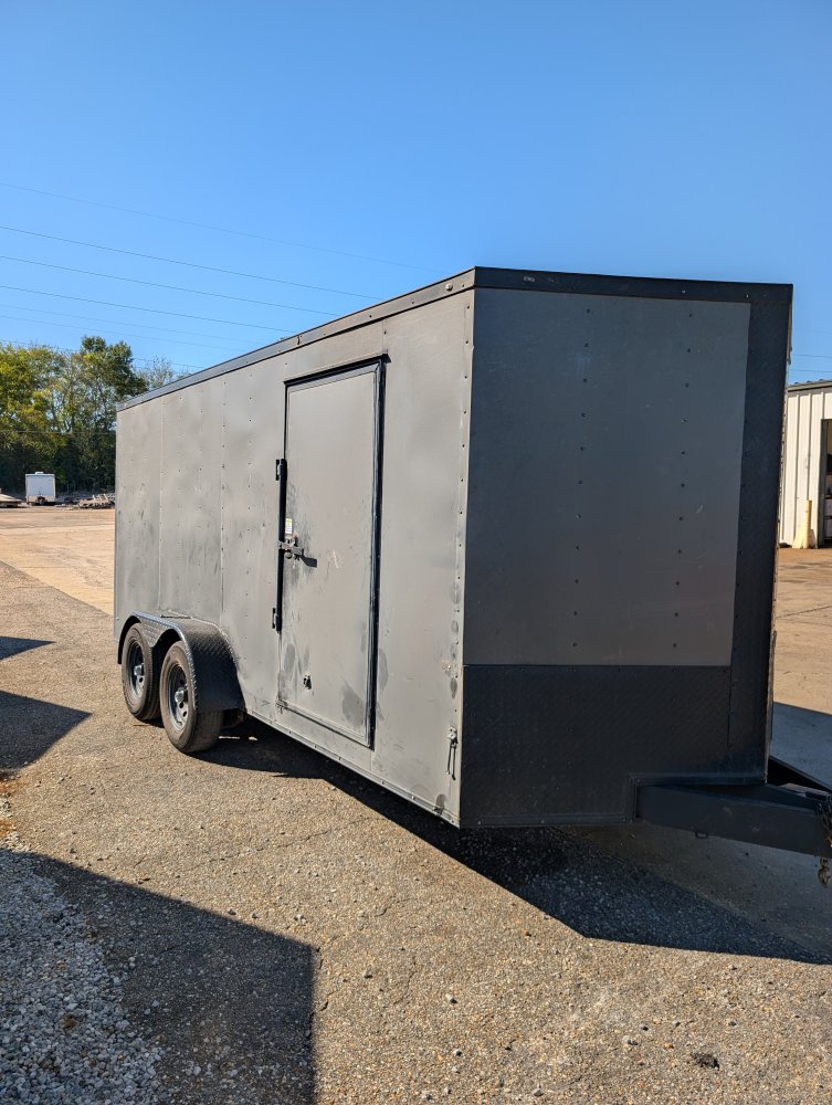 *CONSIGNMENT* USED ROCK SOLID CARGO 7X16 TANDEM 5.2K AXLE CARGO TRAILER HEAVY DUTY