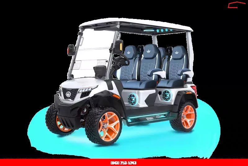 New 2025 Evolution D6 D-MAX XT4 PEARL WHITE Golf Cart
