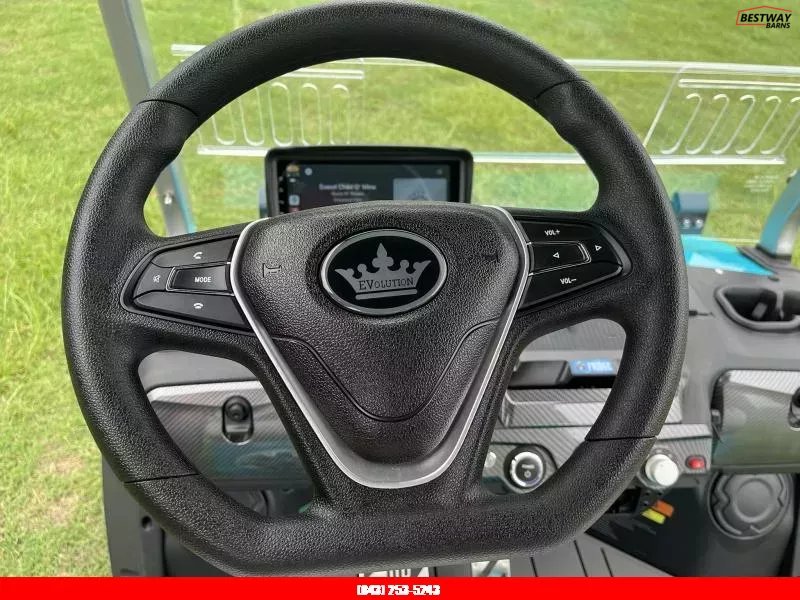 New 2025 Evolution D6 D-MAX XT4 SKY BLUE Golf Cart