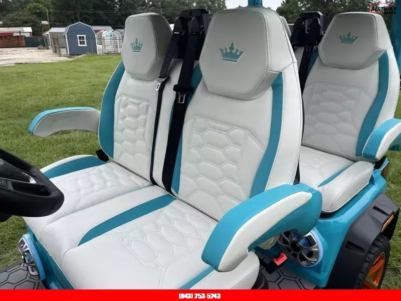 New 2025 Evolution D6 D-MAX XT4 SKY BLUE Golf Cart