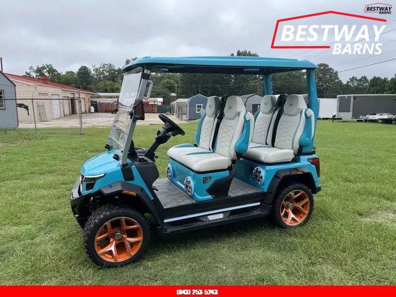 New 2025 Evolution D6 D-MAX XT4 SKY BLUE Golf Cart