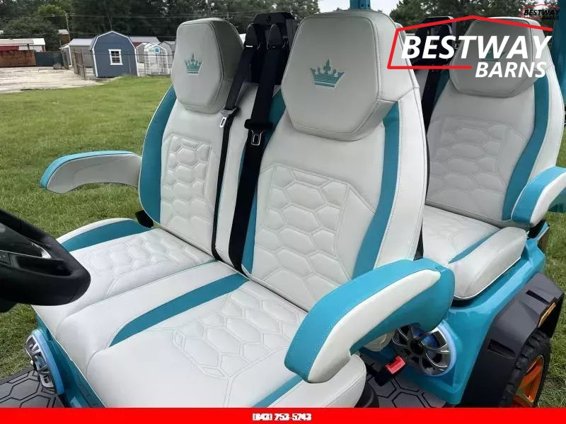 New 2025 Evolution D6 D-MAX XT4 SKY BLUE Golf Cart