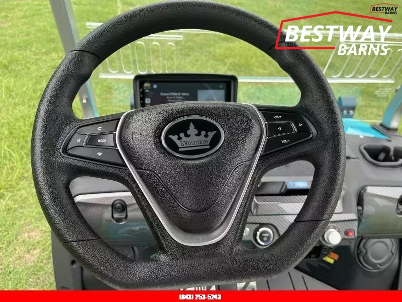 New 2025 Evolution D6 D-MAX XT4 SKY BLUE Golf Cart