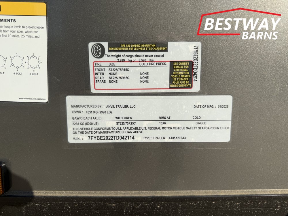 New 2026 Anvil 8.5 X 20 CUSTOM Enclosed Cargo