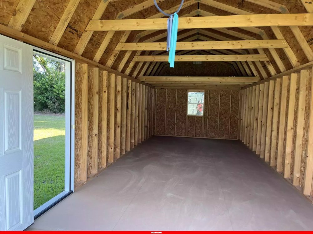 New 2025 Old Hickory 12X28 GARAGE Barn
