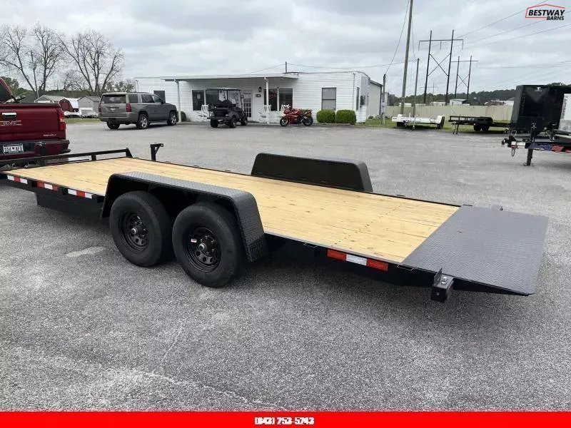 New 2026 Down 2 Earth 82X20 POWER TILT WOOD Deck Car Hauler