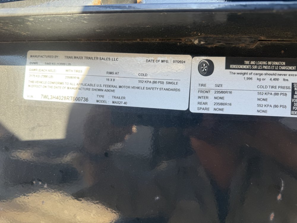 REPO 2024 Trail Maxx GOOSENECK Equipment