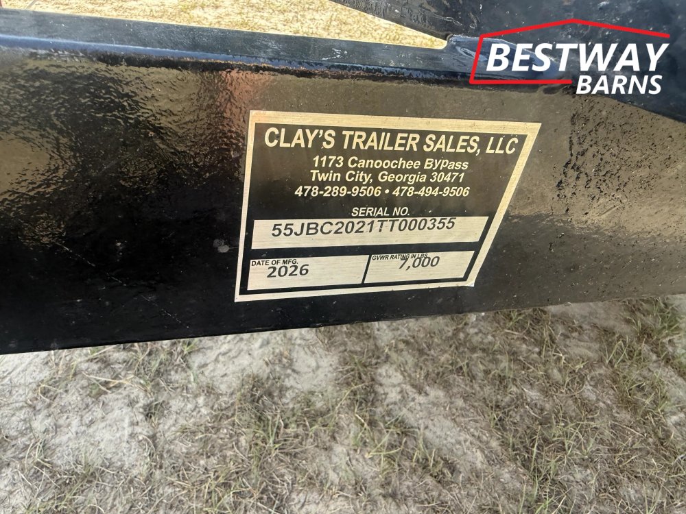 REPO 2026 Clay's Trailers 7X20 Car Hauler