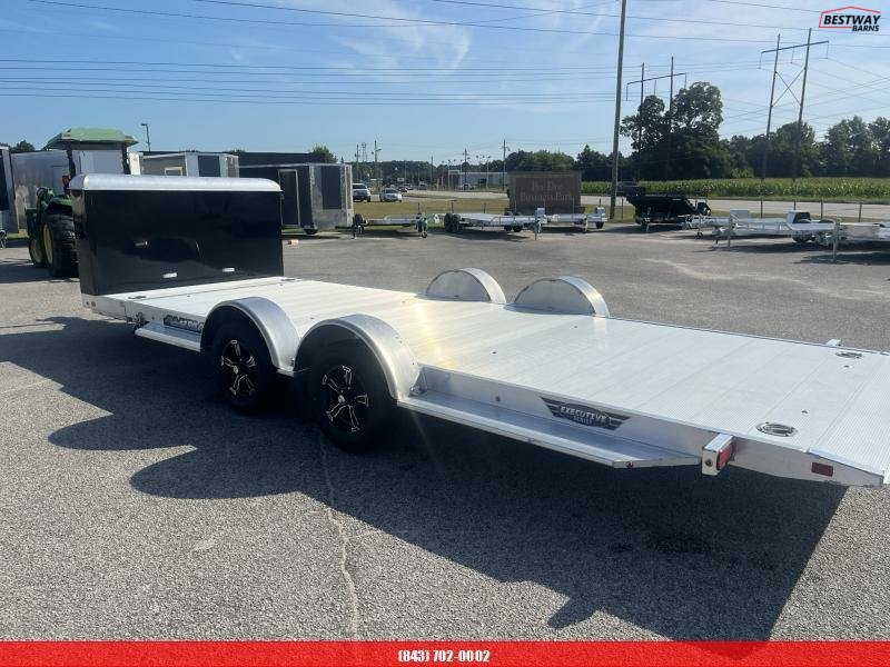 New 2025 Aluma 8218 EXECUTIVE TILT W/ CARGO BOX Car Hauler