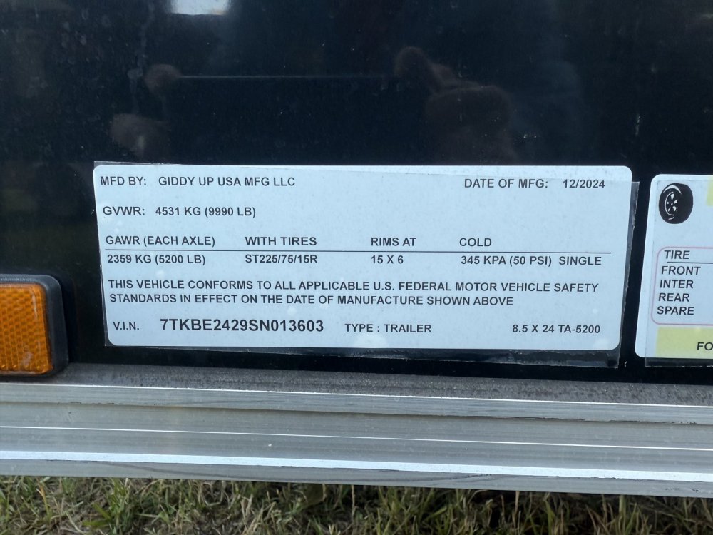 REPO 2025 GIDDY UP / XTREME CARGO 8.5 X 24' Enclosed Cargo