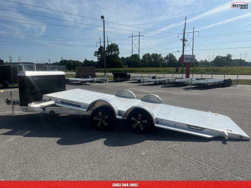 New 2025 Aluma 8218 EXECUTIVE TILT W/ CARGO BOX Car Hauler