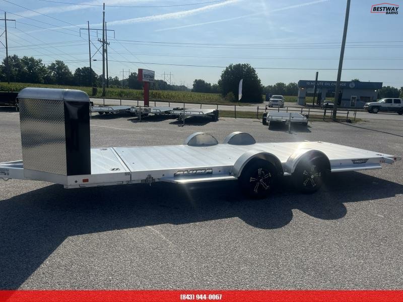 New 2025 Aluma 8218 EXECUTIVE TILT W/ CARGO BOX Car Hauler