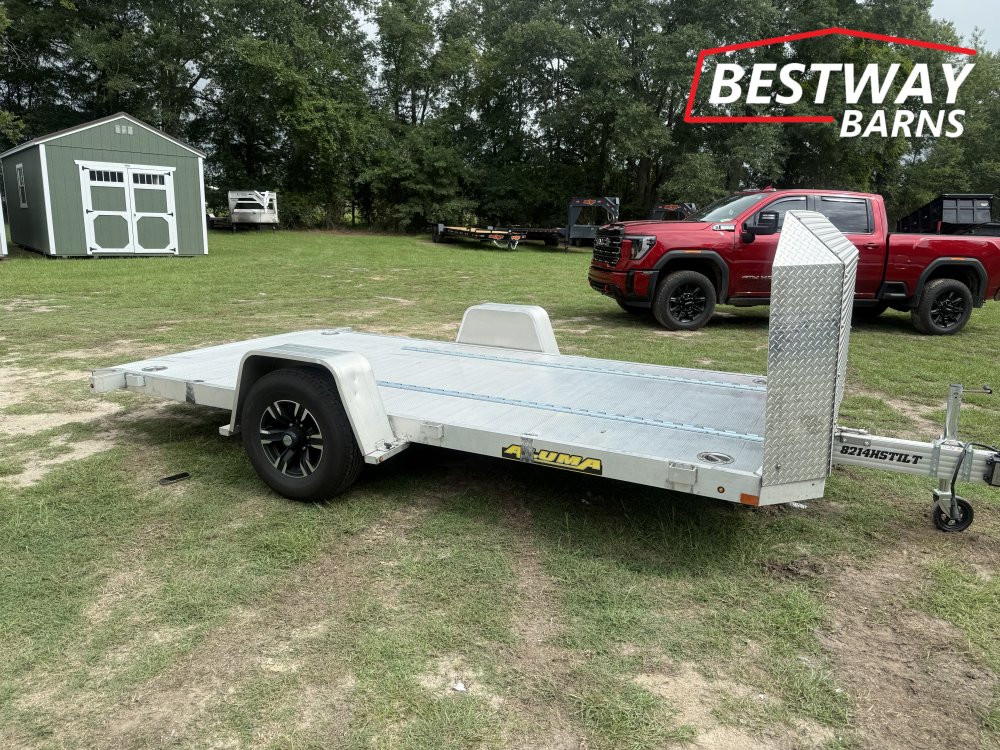 Used 2025 Aluma 8214HS TILT Sling Shot Car Hauler