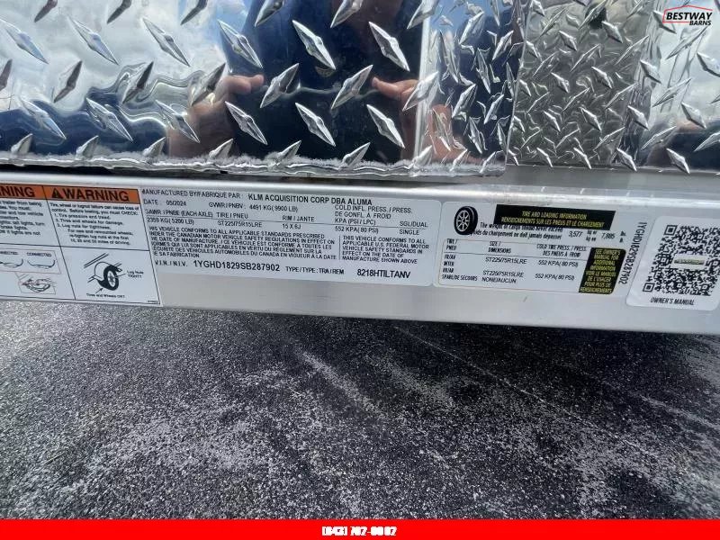 New 2025 Aluma 8218H Anniversary HEAVY Tilt Car Hauler