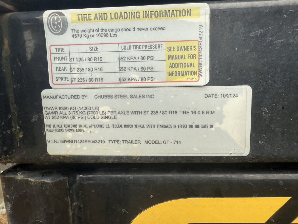 REPO 2025 Chubbs 7X14 REPO Dump