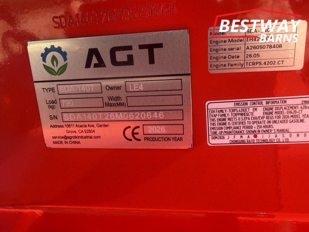 New 2026 AGT INDUSTRIAL 140T TRACK MINI SKIDSTEER
