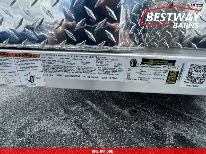 New 2026 Aluma 8218H Anniversary HEAVY Tilt Car Hauler