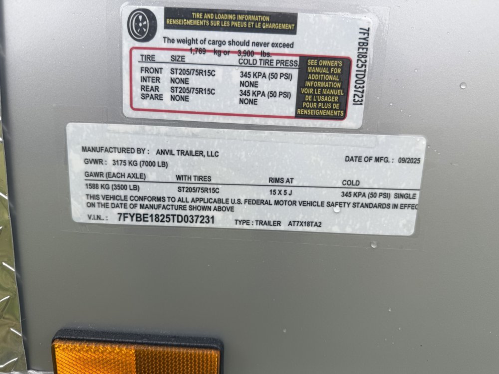 New 2026 Anvil 7X18 Enclosed Cargo