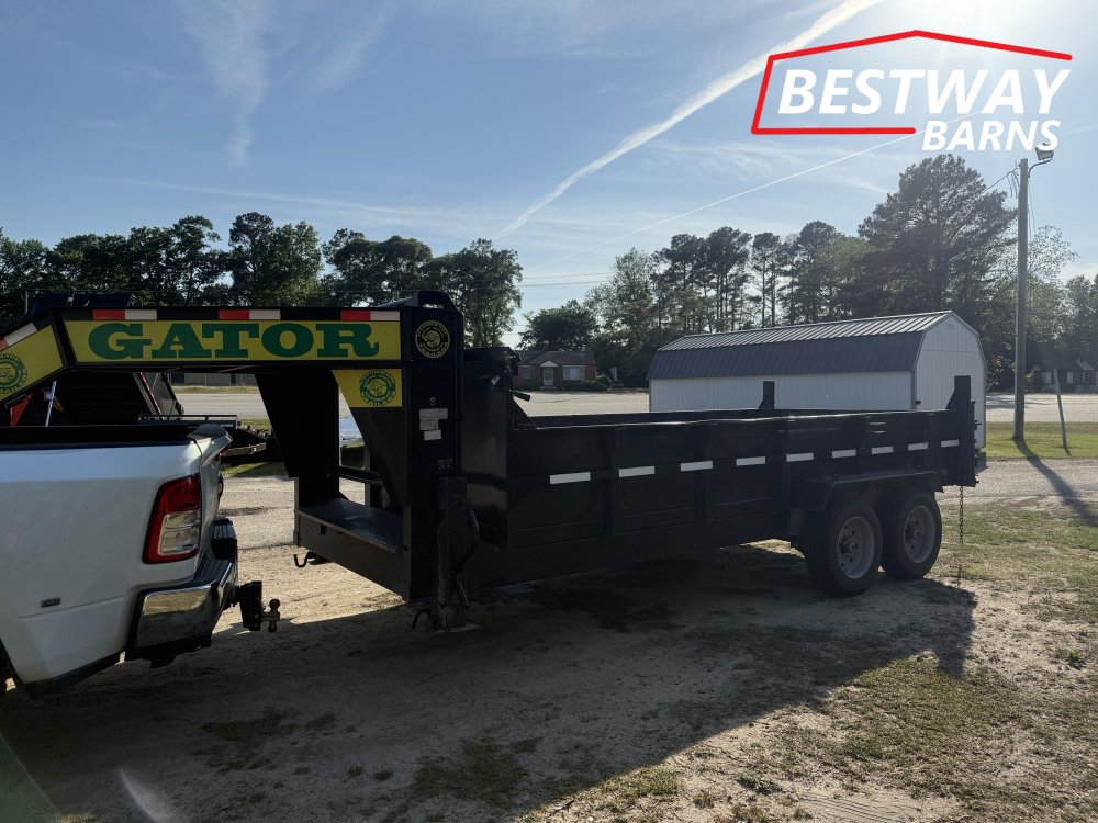 REPO 2025 GATORMADE TRAILERS 7 X 16 GOOSENECK Dump