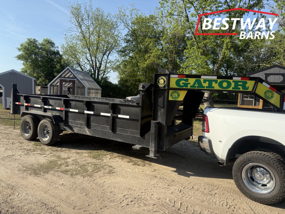 REPO 2025 GATORMADE TRAILERS 7 X 16 GOOSENECK Dump