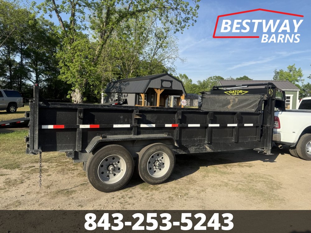 REPO 2025 GATORMADE TRAILERS 7 X 16 GOOSENECK Dump