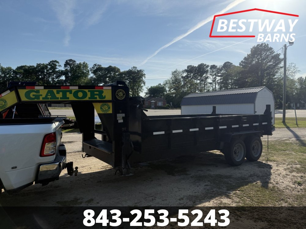 REPO 2025 GATORMADE TRAILERS 7 X 16 GOOSENECK Dump