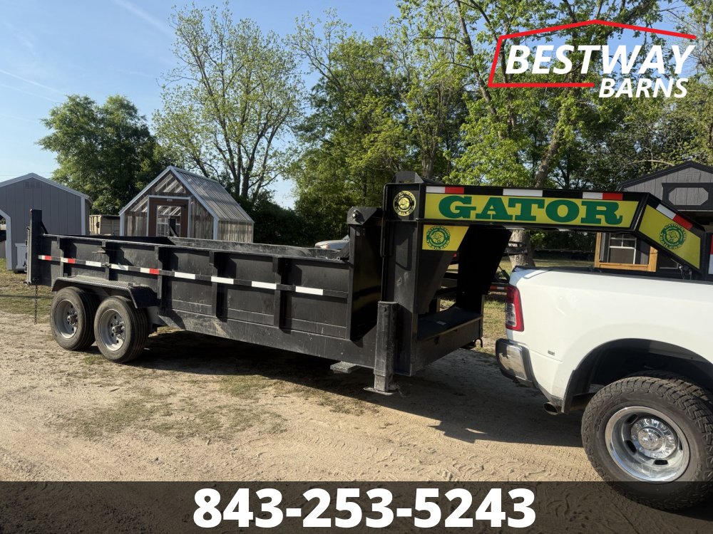 REPO 2025 GATORMADE TRAILERS 7 X 16 GOOSENECK Dump