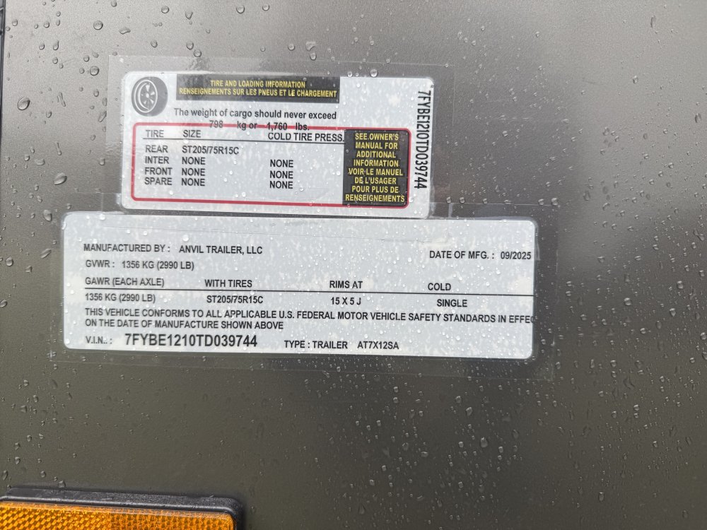 New 2026 Anvil 7X12 Enclosed Cargo