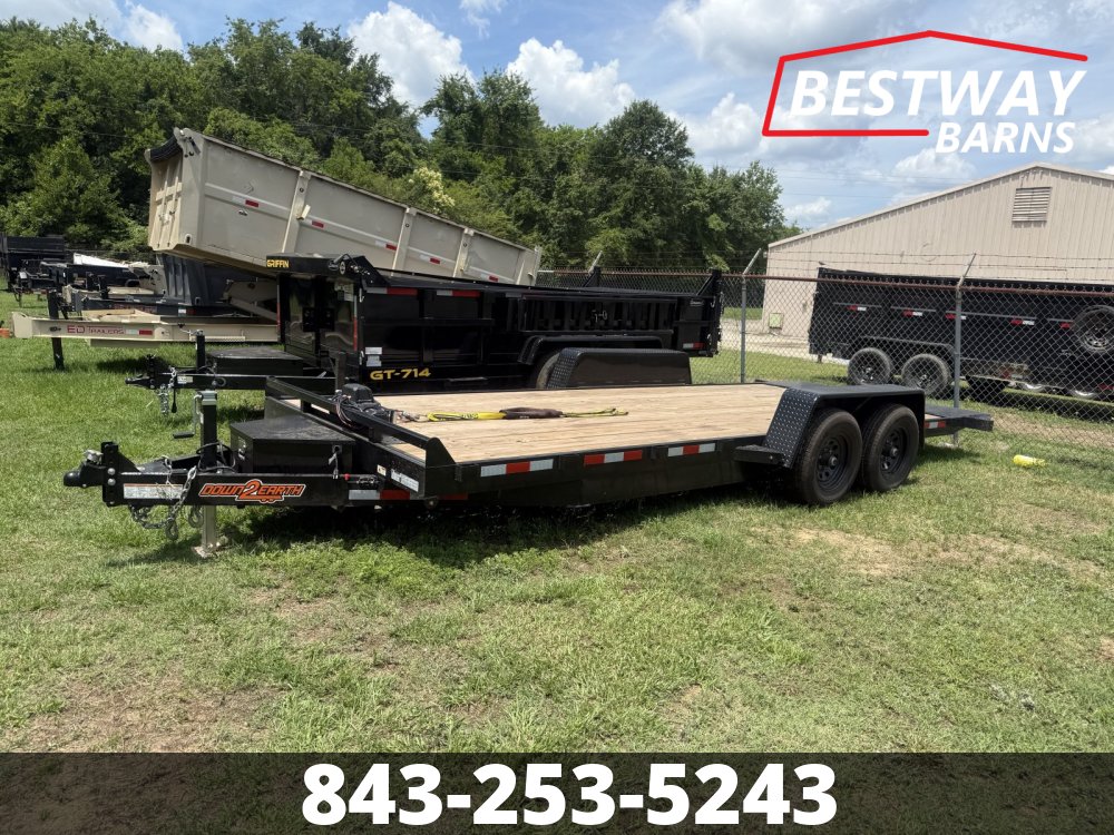REPO 2026 Down 2 Earth 82X20 POWER TILT WOOD Deck Car Hauler