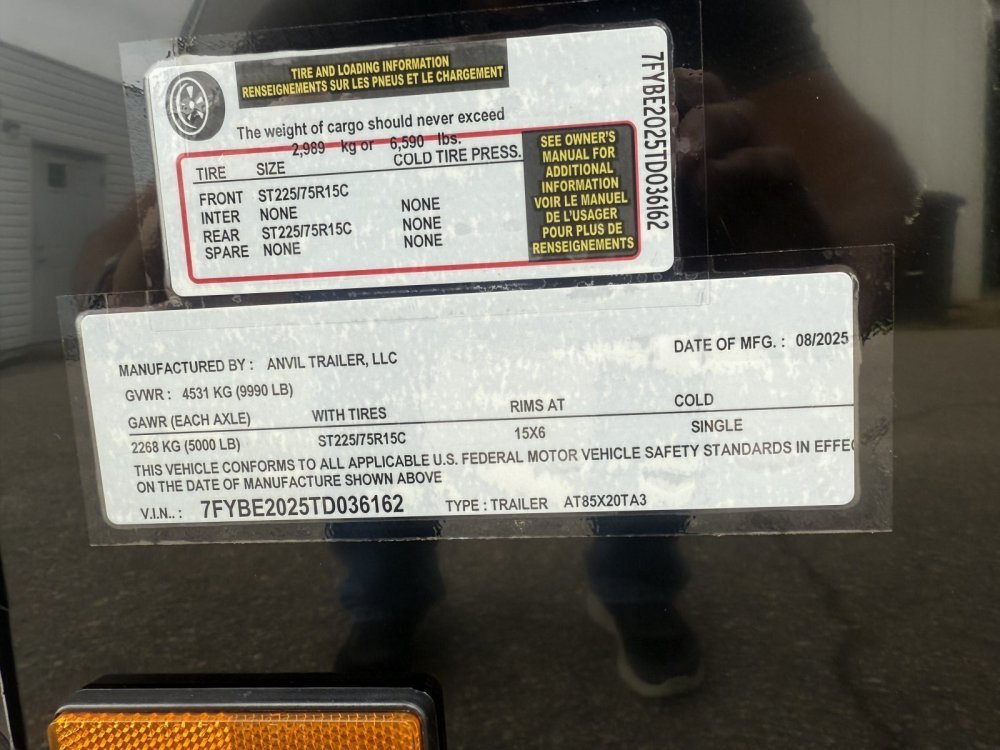 New 2026 Anvil Trailers 8.5 X 20 CUSTOM Enclosed Cargo