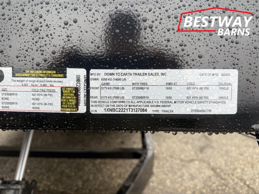 New 2026 Down 2 Earth 82 X 22' STEEL DECK POWER TILT Car Hauler