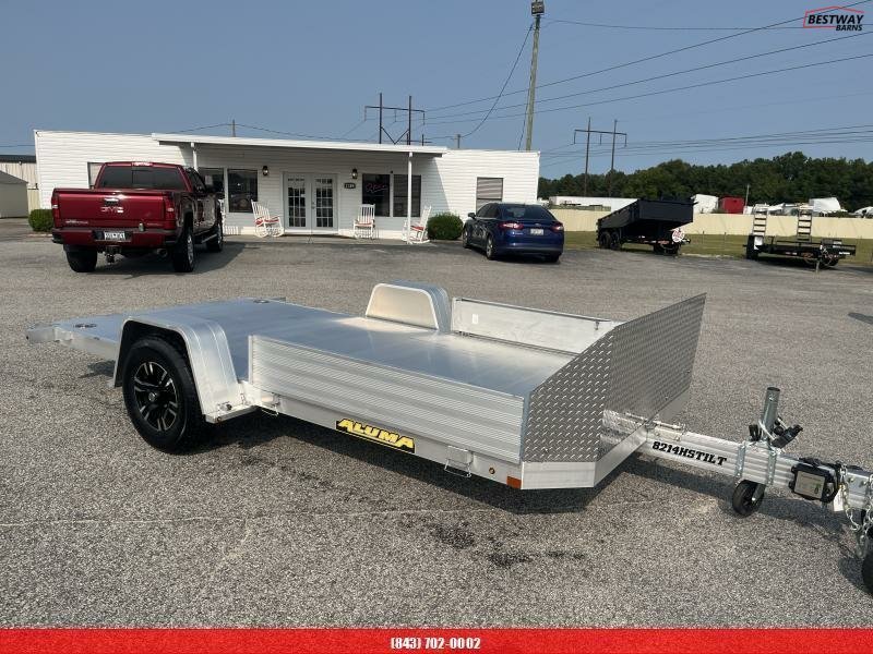 New 2026 Aluma 8214HS TILT Sling Shot Car Hauler