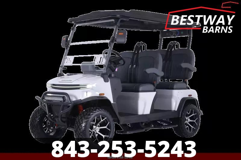 New 2026 Denago EV ROVER XL WHITE Golf Cart