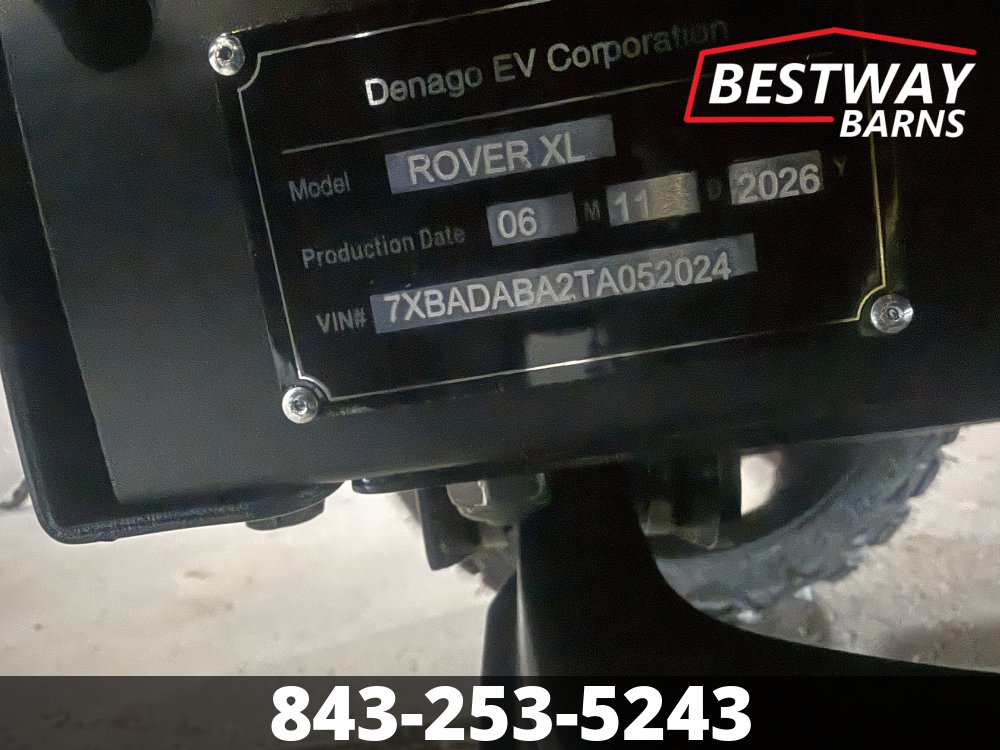 New 2026 Denago EV ROVER XL WHITE Golf Cart