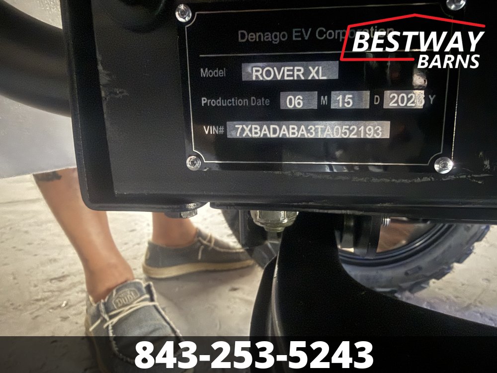 New 2026 Denago EV ROVER XL-T MATTE WHITE Golf Cart