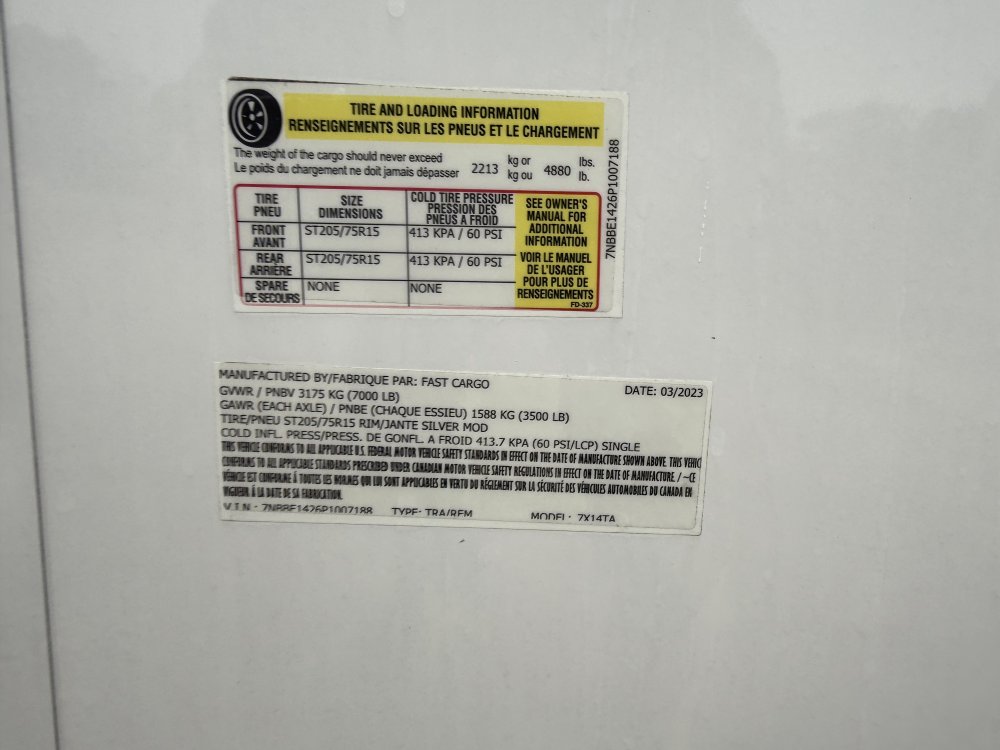 REPO 2023 Fast Cargo 7 X 14 TANDEM Enclosed Cargo