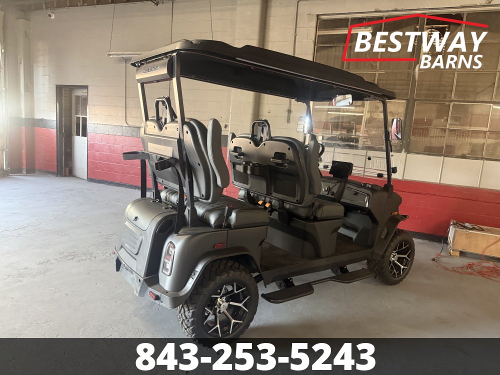 New 2026 Denago EV ROVER XL-T MATTE BLACK Golf Cart