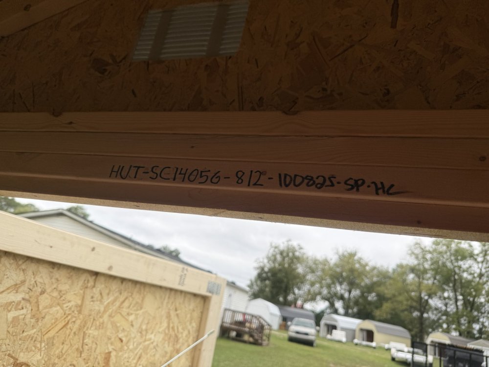 New 2025 Old Hickory 8X12 Utility Shed