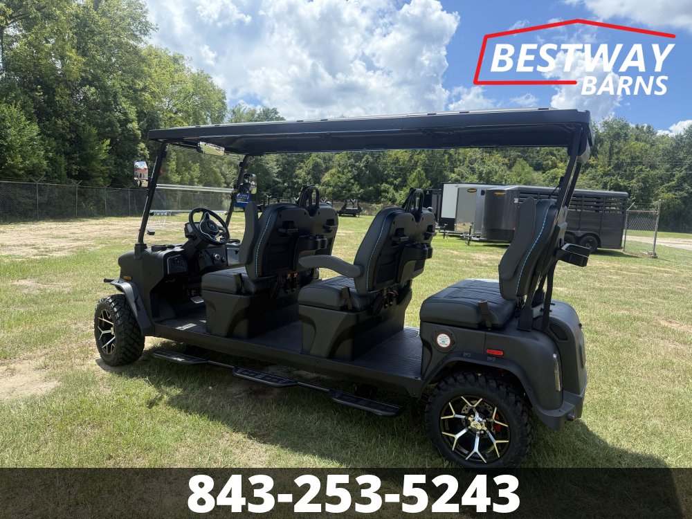 New 2026 Denago EV ROVER XXL-T MATTE BLACK Golf Cart