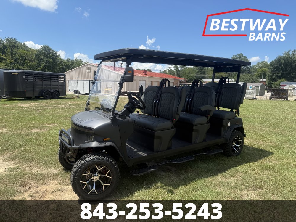 New 2026 Denago EV ROVER XXL-T MATTE BLACK Golf Cart